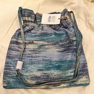 HOBO International Prose 4 Way Leather Bag Blue/Green NWT
